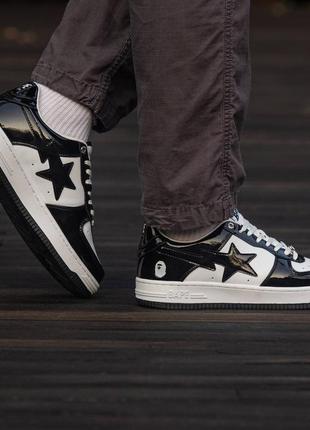 Bape sta patent black\white
