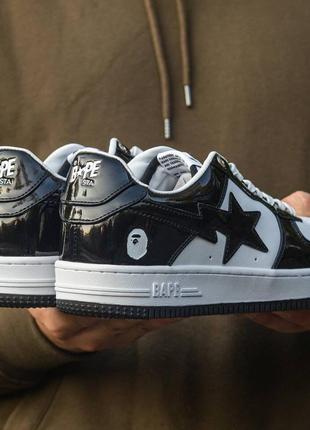 Bape sta patent black\white7 фото