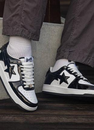 Bape sta patent black\white6 фото