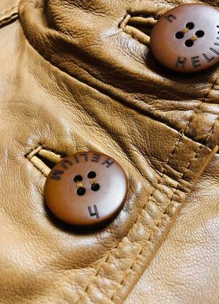 Helium винтажный кожаный жакет пиджак куртка с поясом leather распродаж3 фото