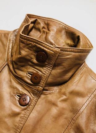 Helium винтажный кожаный жакет пиджак куртка с поясом leather распродаж2 фото