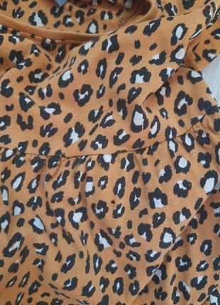 Next платье для девочки леопардовый леопард 3-4 года3 фото