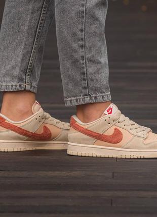 Nike sb dunk low terry swoosh1 фото