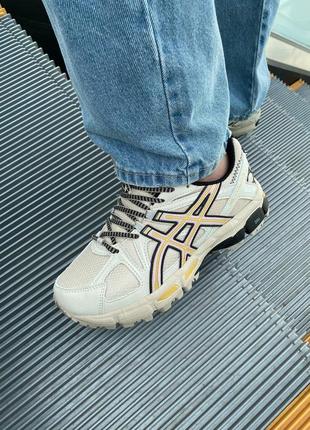 Asics gel-kahana 8 beige/gold/black5 фото