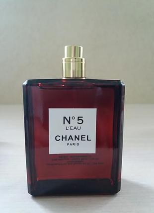 Тестер chanel № 5 l'eau red edition 100 мл2 фото