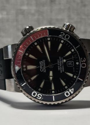 Чоловічий годинник часы oris tt1 titanium 1000m diver 44mm