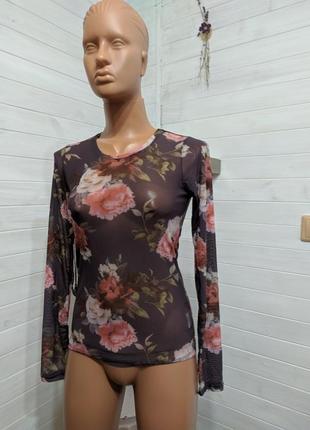 Блузка,прозрачная и эластичная5 фото