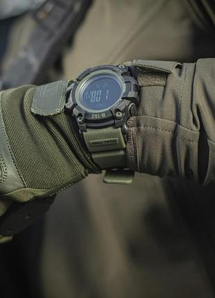 M-tac годинник тактичний adventure black/olive с компасом и шагомером8 фото