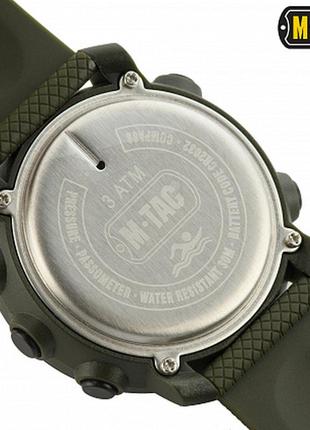 M-tac годинник тактичний мультифункціональний olive з компасом і крокоміром4 фото