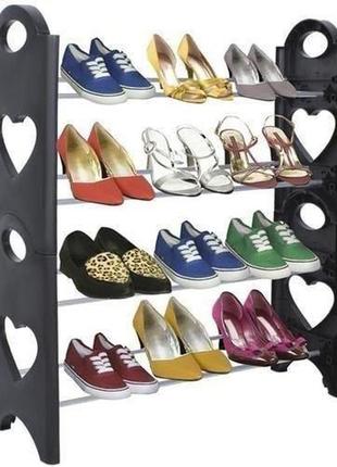 Полиці для взуття shoe rack (4 полиці, 12 пар)