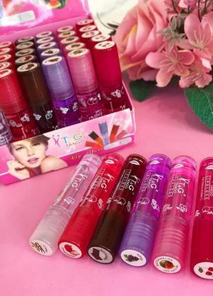 Фруктовий блиск-олія для губ lip gloss кульковий