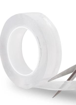 Многоразовый двусторонний скотч grip tape крепежная лента 3 м9 фото