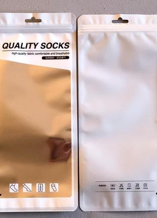 Зип-пакеты со струнным замком zip-lock зип-лок для носков q-socks long gloss 12см х 28,5см7 фото