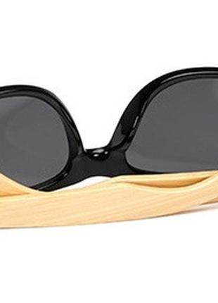 Очки солнцезащитные wayfarer bamboo с бамбуковыми дужками2 фото