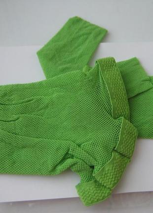 Розпродаж! брендові італійські зелені салатові легінси сіточка oroblu panta tricot