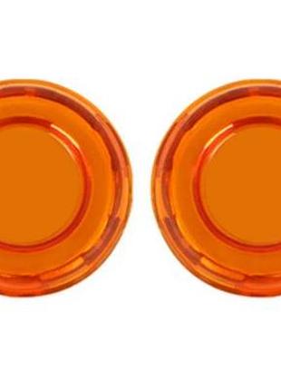 Повторитель желтый led со стеклом передние 2шт harley davidson, xf1406126ali2
