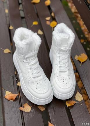Распродажа  36р кроссовки женские белые зима4 фото