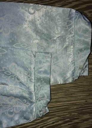 Шикарная теплая ночная рубашка атлас на фланели 48/565 фото