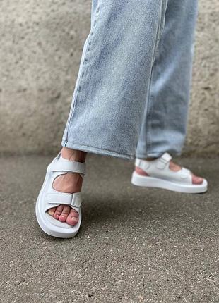 Шкіряні жіночі босоніжки, сандалі,  натуральна шкіра, 36-37