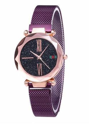 Наручные часы starry sky watch женские фиолетовые2 фото