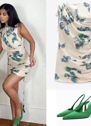 Лляна сукня zara