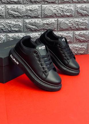 Balmain кроссовки черные женские /подростковые размеры 36-41