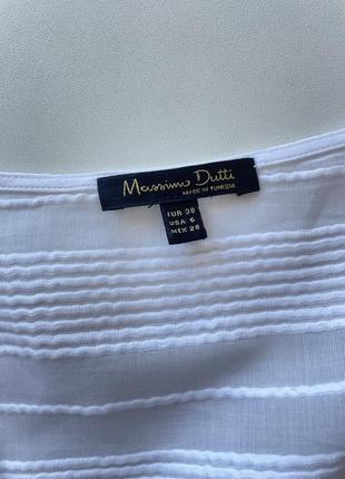 Белая блуза от massimo dutti3 фото