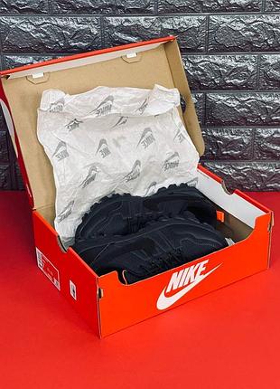 Nike мужские кроссовки черные с оранжевыми вставками размеры 40-46
