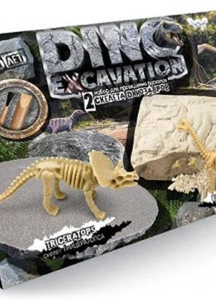Набір для проведення розкопок "dino excavation" динозаври укр.(6), dex-01-04,05,06, шт