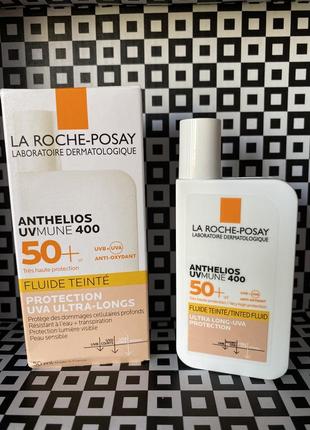 Тонирующий солнцезащитный флюид anthelios uvmune 400 la roche-posay