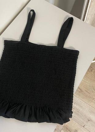 Черный топ h&m