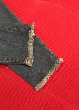 Комбинезон брючный джинсовый с бахромой для девочки 4 5 лет10 фото