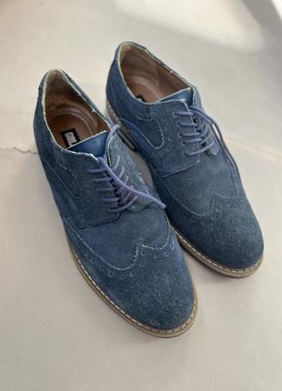 Мужские туфли броги golderr швейцария кожа 40 размер, оксфорды2 фото