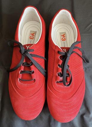 Красные замшевые кеды / спортивные ботинки y-3, adidas и yohji yamamoto2 фото