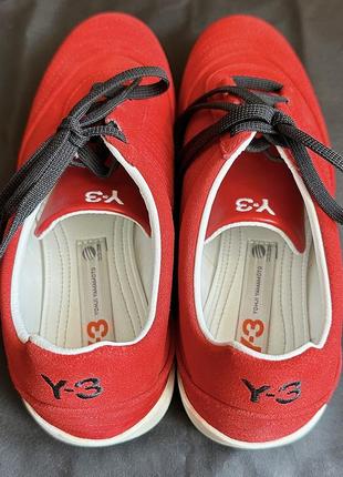 Червоні замшеві кеди / спортивні черевики y-3, adidas та yohji yamamoto6 фото