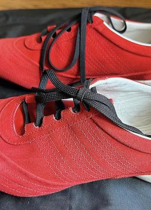 Красные замшевые кеды / спортивные ботинки y-3, adidas и yohji yamamoto5 фото