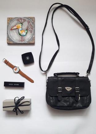 Чорна красива маленька зручна сумочка rachel
