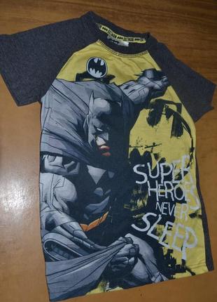 Стильная футболочка / футболка batman （rebel byprimark） для мальчика 7 - 8 лет1 фото