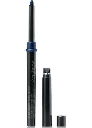 Механический карандаш для глаз с колпачком-точилкой mary kay темно-синий
