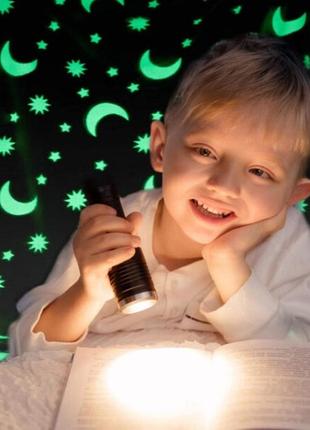 Светящаяся в темноте плед светящееся покрывало blanket kids magic star 150х100 см флисовое одеяло.
