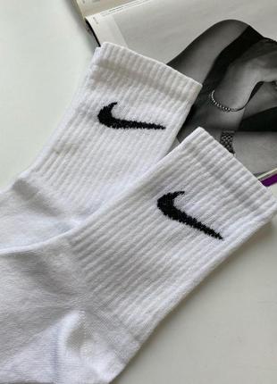 Білі високі спортивні шкарпетки nike, носки найк тренувальні, чоловічі 41-45//[10 пар — 350 грн]3 фото