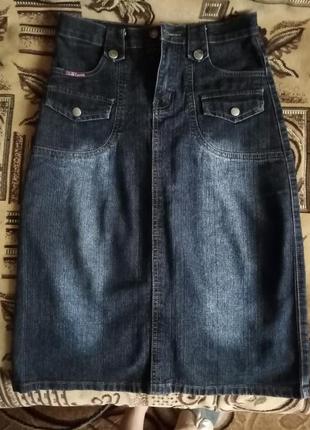 Спідниця юбка джинсова з ременем