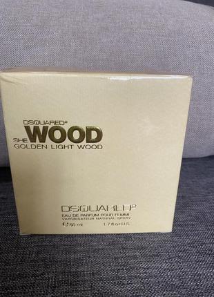 Dsquared2 she wood golden light wood парфумована вода 50 мл, оригінал