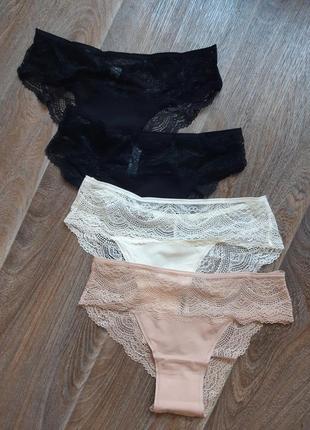 Очаровательные хлопковые бразилианы, набор, s,м,l,xl,  obrana/anabel arto