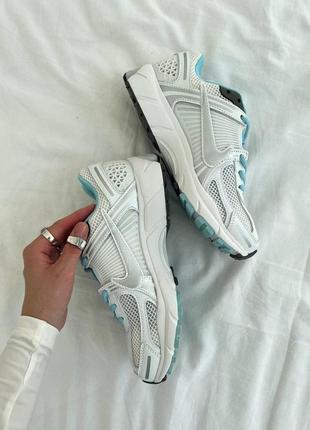 Nike zoom vomero кросівки з сіточкою колір білий з блакитним демісезон топова якість кроссовки в сеточку белые с голубыми демисезонные топ качество4 фото