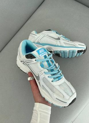 Nike zoom vomero кросівки з сіточкою колір білий з блакитним демісезон топова якість кроссовки в сеточку белые с голубыми демисезонные топ качество10 фото
