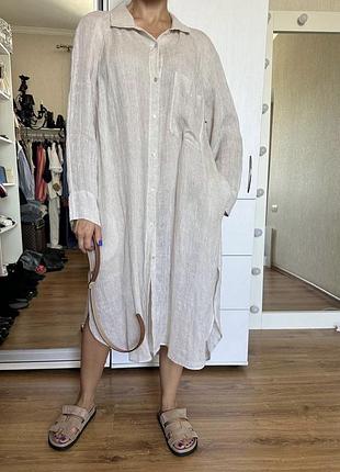 Льняна сорочка туніка max mara weekend2 фото