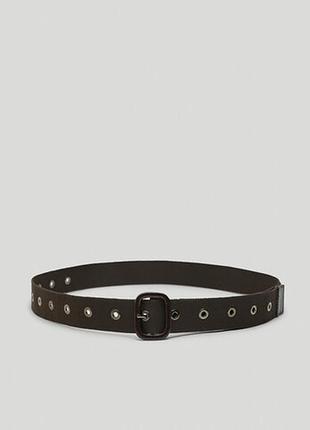 Текстильний пояс з люверсами massimo dutti