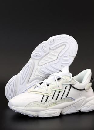 Мужские кроссовки adidas ozweego white black 40-44