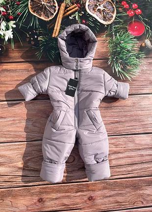 Зимовий суцільний комбінезон. комбінезон на хутрі